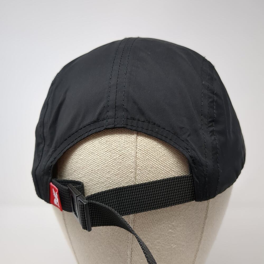 Chrome Slideback 5 Panel Hat Solid Black One Size… - image 6